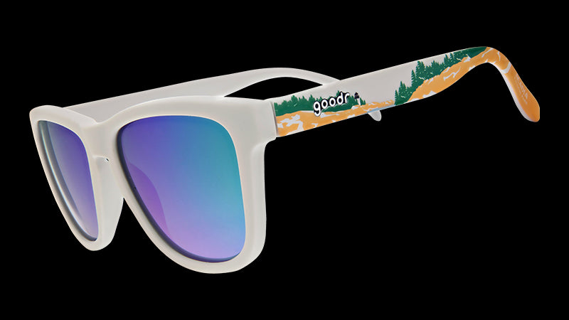 Acadia | White with forest print frames | National Parks Foundation charity sunglasses | goodr OG sunglasses