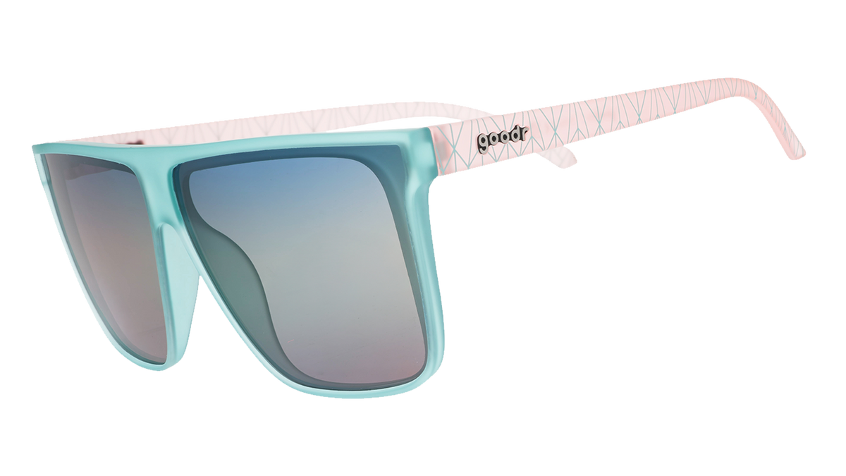 New !!! Lv White Colorful Clear Frame Sunglasses with Purple Gradient Lenses Levi main image 2
