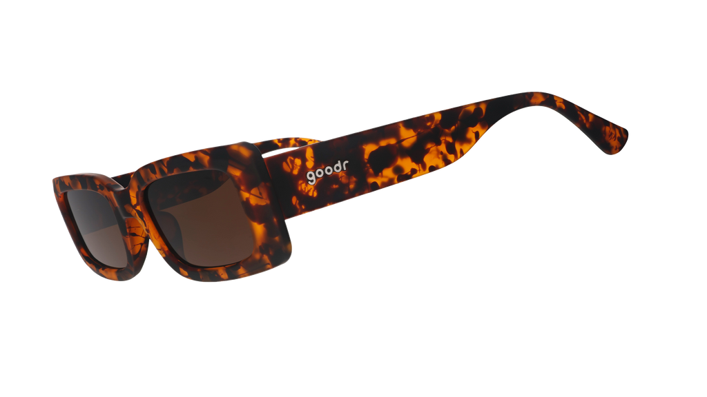 Tortoiseshell Rectangle Sunglasses | Came Here to Be Seen | goodr
