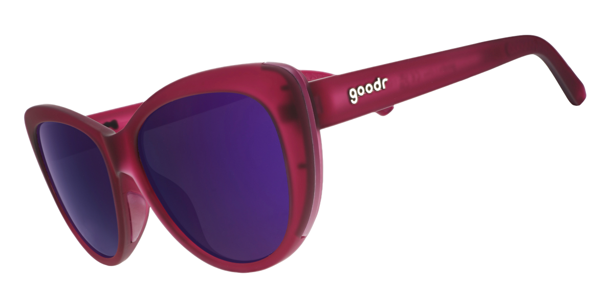 Morgenthal Frederics Sunglasses 624 JUDY Red Marble Cat Eye 