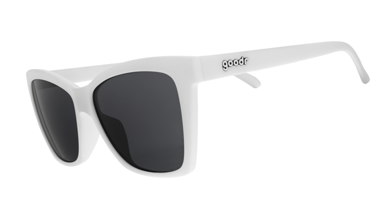 White Cat-Eye Sunglasses | Mod One Out | goodr — goodr sunglasses