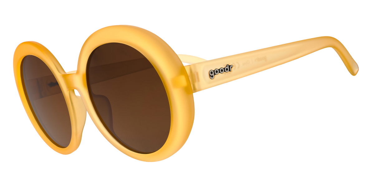 Orange Oversized Round Sunglasses | One Of My Understated  display picture 1