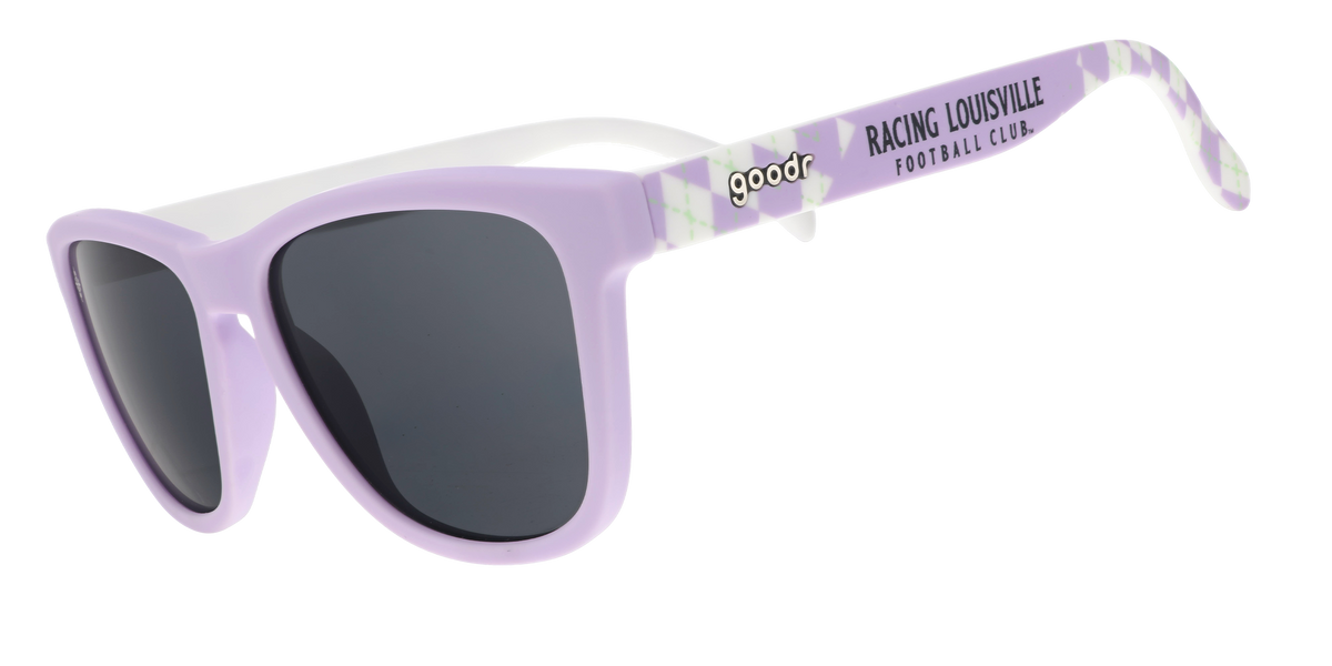 Perverse Knob Hill White Cat Eye Sunglasses Purple Striped Arm KNOB HILL-03-SNOB Wasp Sunglasses – White Frame + Purple Mirror Lens – Sundaze  main image 2