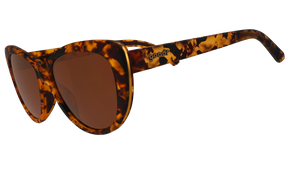 Cat-eye, tortoise shell goodr sunglasses
