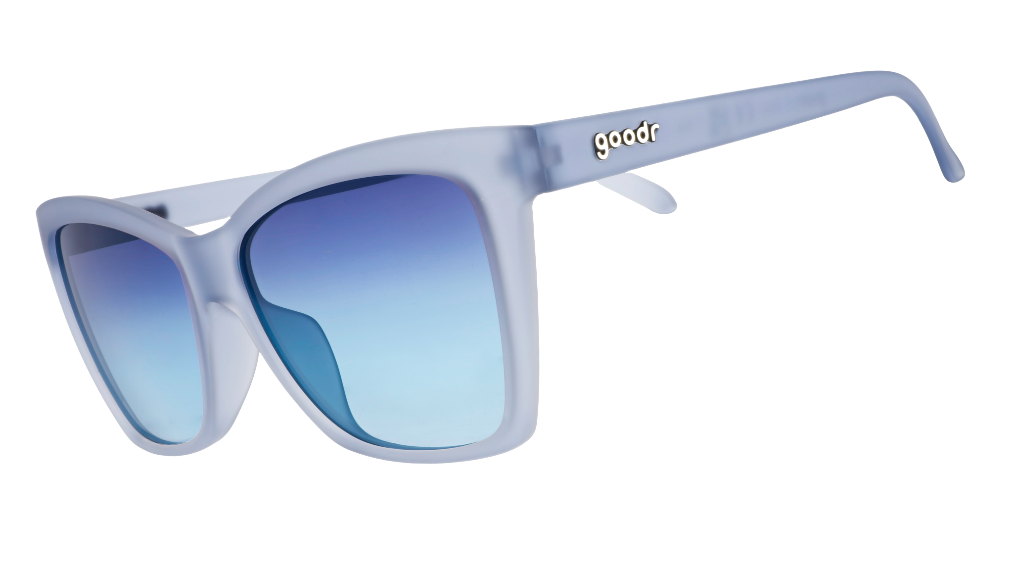 Translucent Blue Cat Eye sunglasses You'll Forget-Me-Not goodr