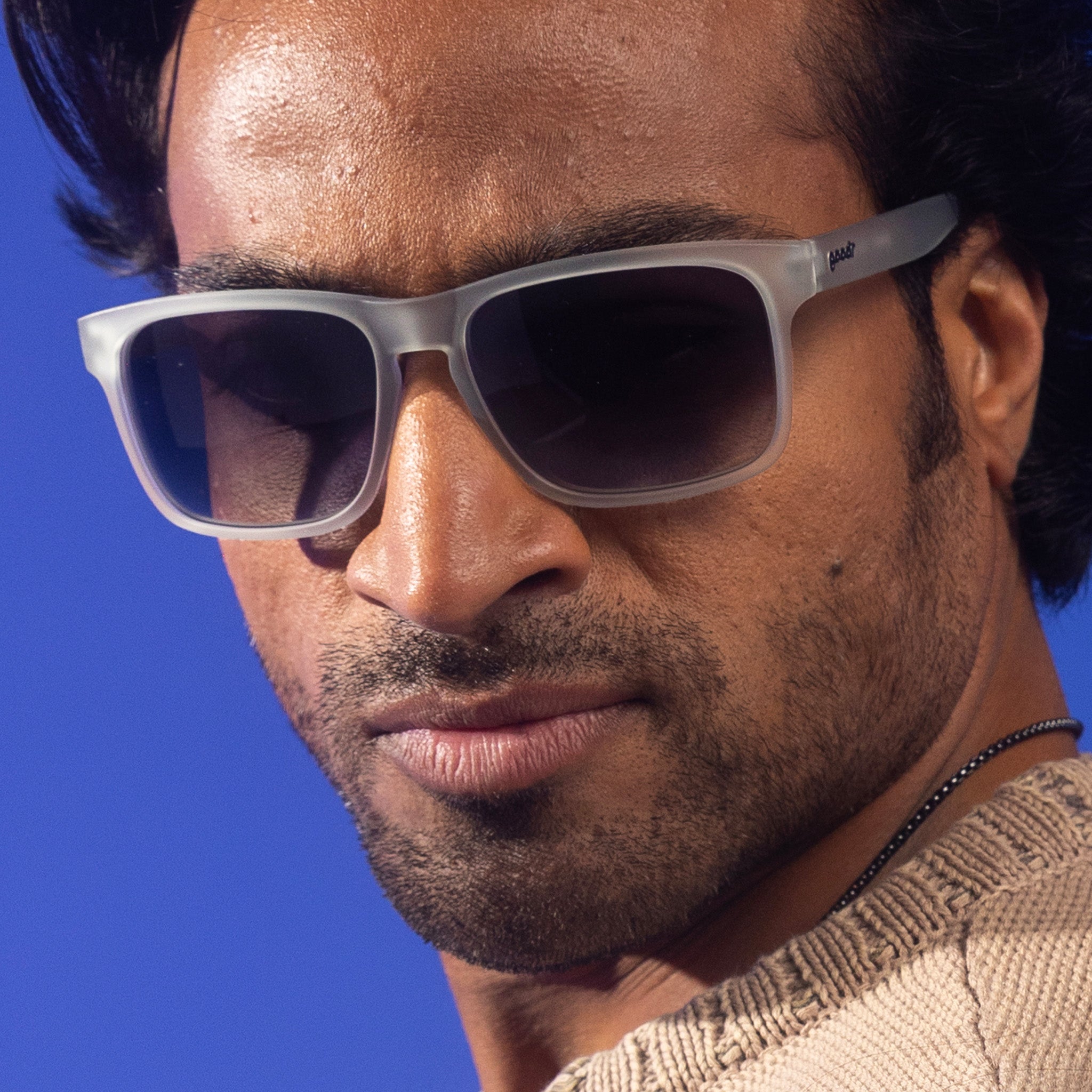 Translucent Gray Sunglasses | Casually Juggles Boulders | goodr