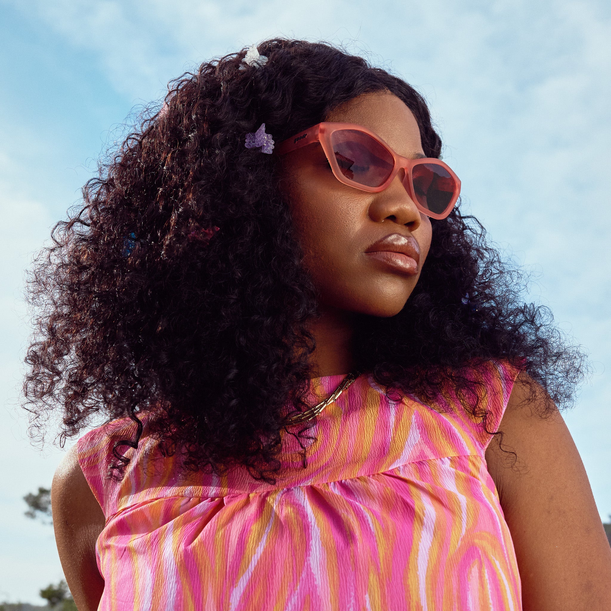 Apricot Cat-Eye Sunglasses | Fired Earth Frequencies | goodr