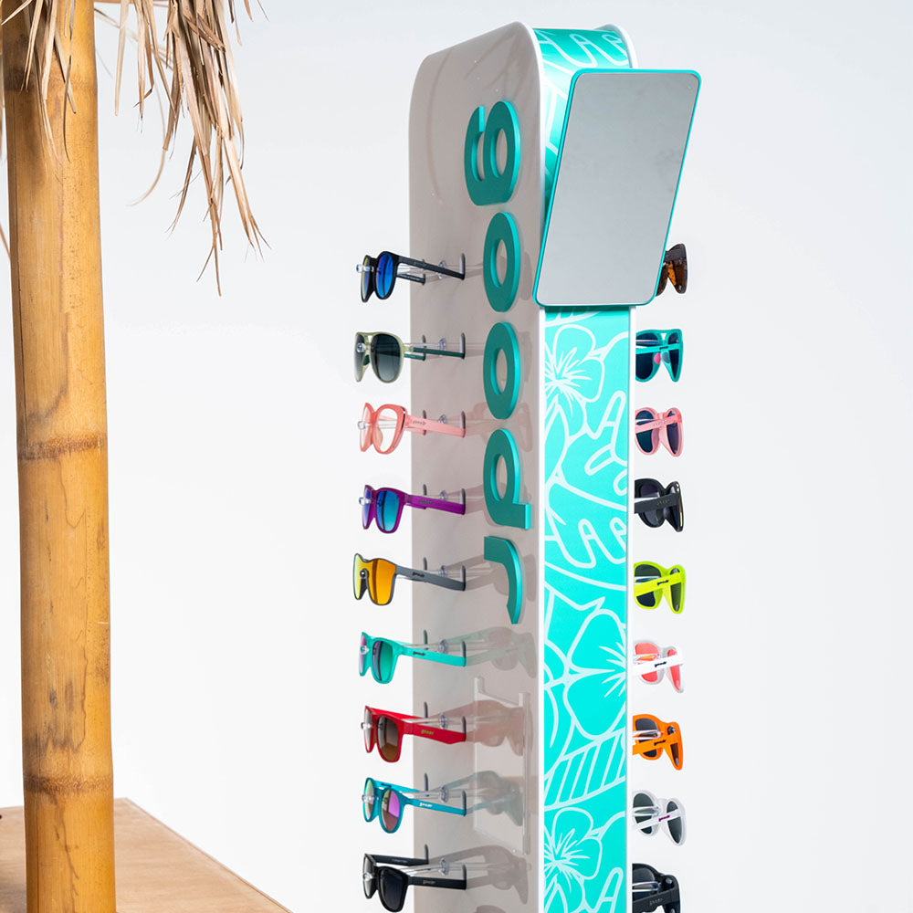 Custom Sunglasses Rack Nice To Meet You At TRE — goodr sunglasses