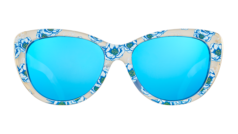 Custom Text Blue Cat Eye Sunglasses – Gameday Bae