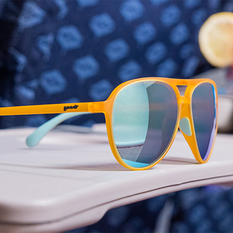 Cheesy Flight Attendant-MACH Gs-RUN goodr-4-goodr sunglasses
