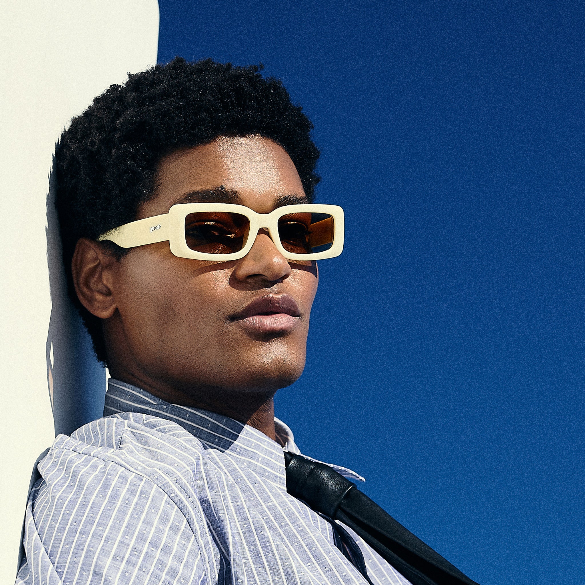Light Yellow Rectangle Sunglasses | Sunset Dreamscape | goodr