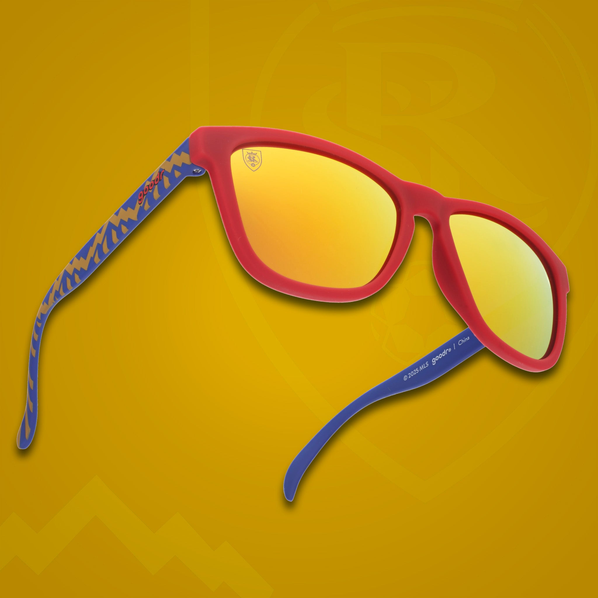 Real Salt Lake Sunglasses | Claret & Cobalt | goodr — goodr sunglasses