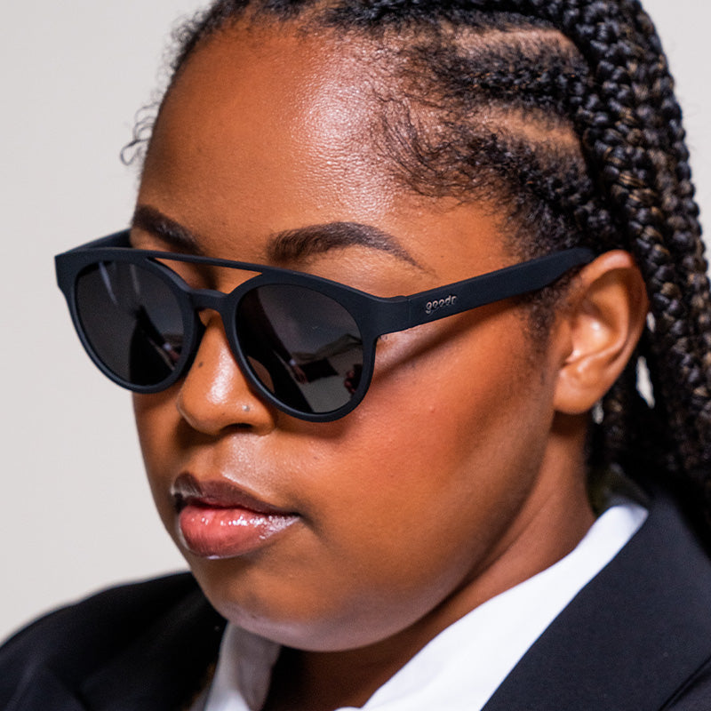 Black Double Bridge Sunglasses Professor 00G goodr — goodr sunglasses